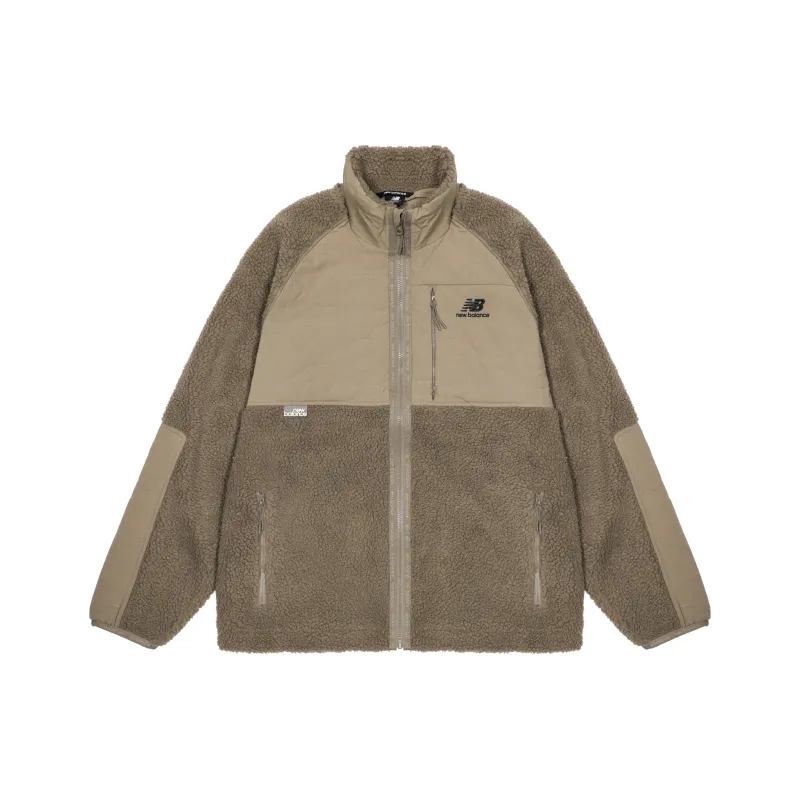 New Balance Velvet Jackets Men Brown-0