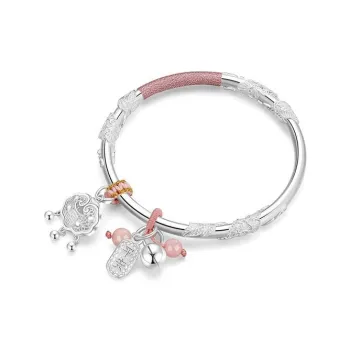 NVBBK S999 Fine Silver Sterling Silver Bracelets Women's