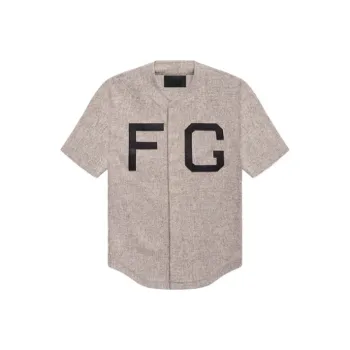 Fear Of God Baseball Jerseys Unisex Gray