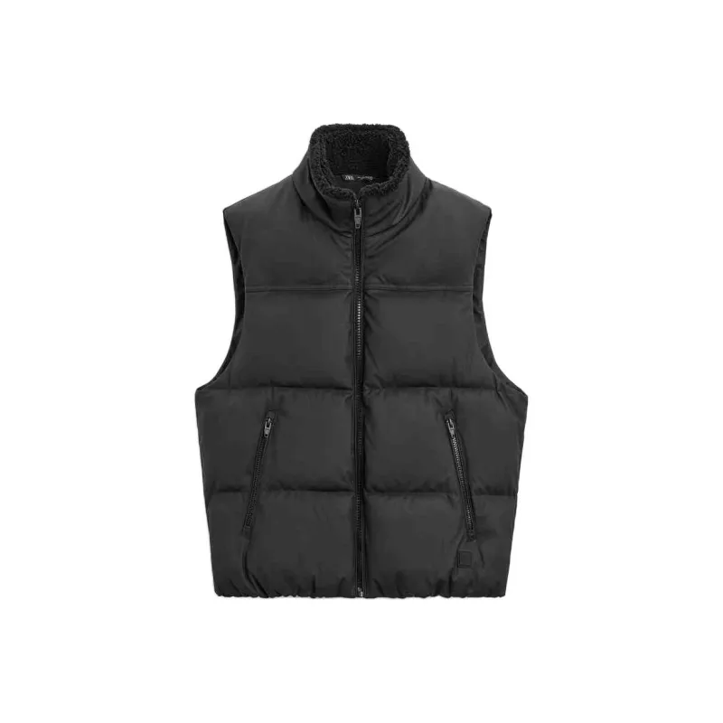 ZARA Vests Men Black-0
