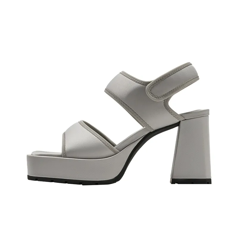 GG CC Chunky Heel One Strap Sandals 9.5cm Women's-8