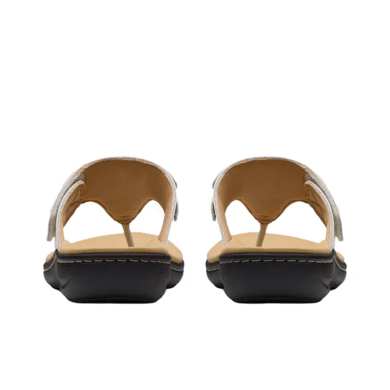 Clarks Abrasion Resistant Flip Flops Women's Ecru-4