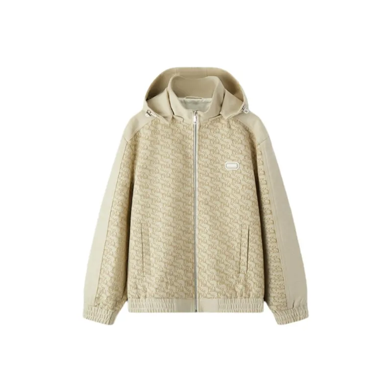 DILLO Denim Jacket Men's Beige Letter-0