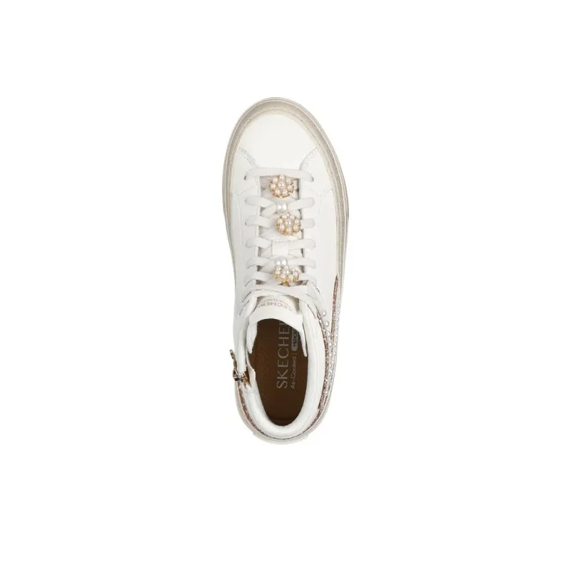 Skechers Selene Mid Top Skateboard Shoes Women's Natural Gold-3