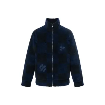 LOUIS VUITTON X Nigo Jacquared Damier Fleece Blouson