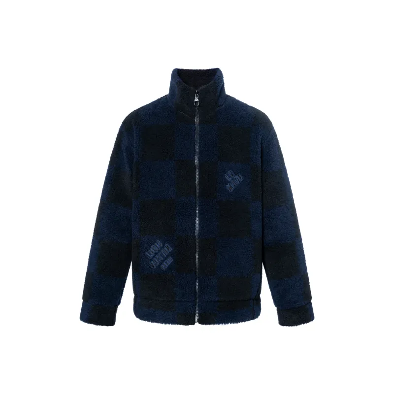 LOUIS VUITTON X Nigo Jacquared Damier Fleece Blouson - POIZON LOUIS VUITTON X Nigo Jacquared Damier Fleece Blouson - POIZON
