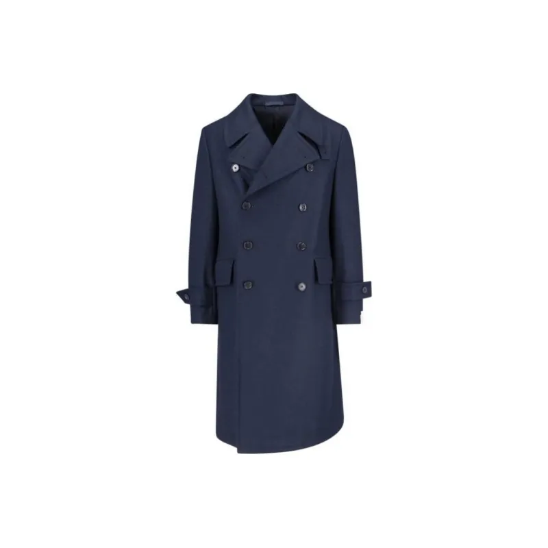 CARUSO Double Breasted Coat-0