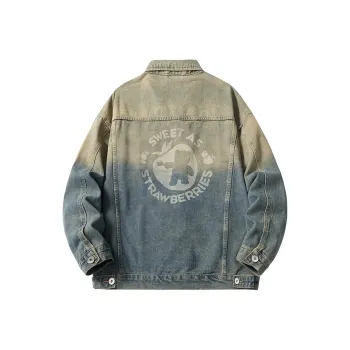 Disney Denim Jacket Unisex Gradient Blue