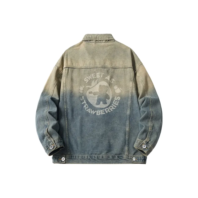Disney Denim Jacket Unisex Gradient Blue-0