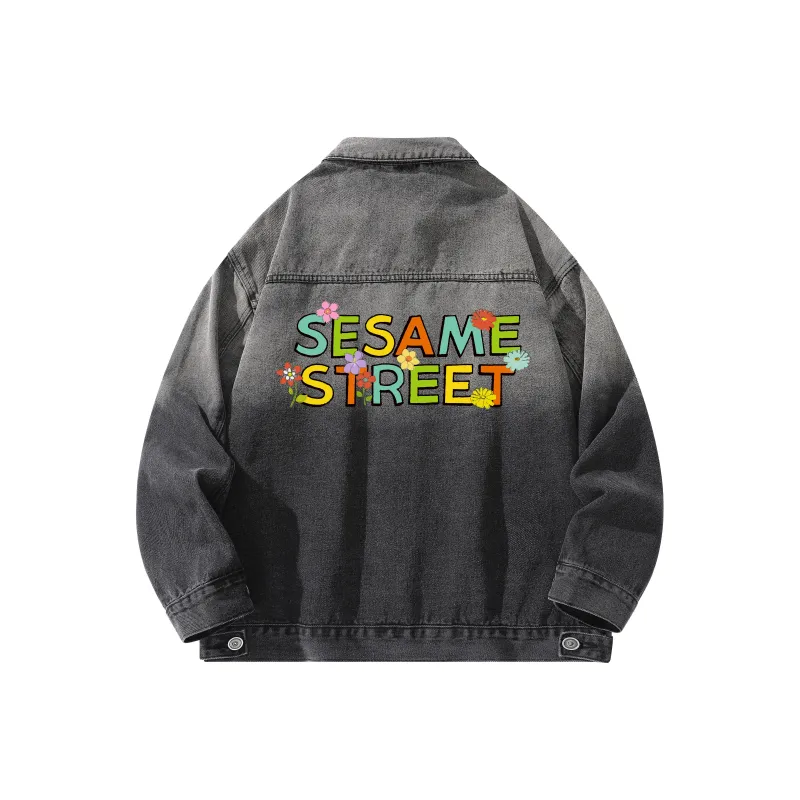 SESAME STREET Denim Jacket Unisex-4