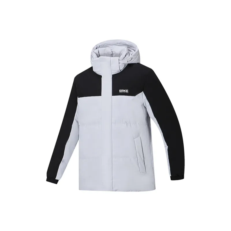 Erke Variety Training Collection Down Jacket Men's Gray-0