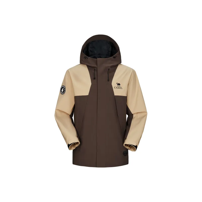 QIE Outdoor Multicolor Waterproof Windproof Abrasion Resistant Adjustable Hooded Single Layer Windbreaker Jacket Unisex-8