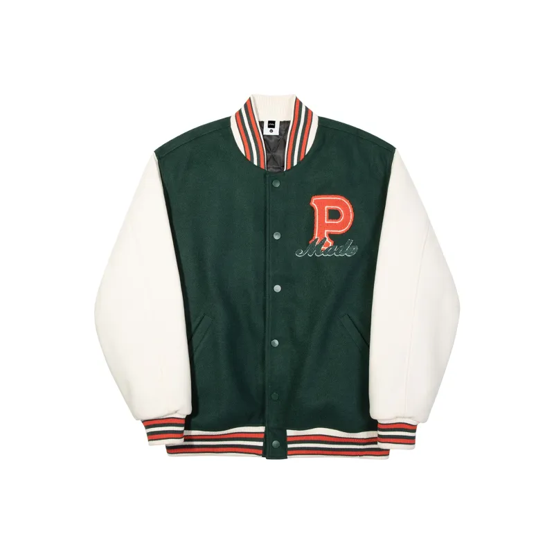 Phew Fall And Winter Baseball Jacket Unisex Navy Blue Khaki Green-10