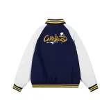 Navy Blue & Apricot Print Yellow White