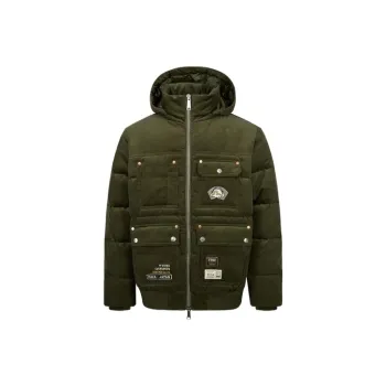 EVISU Down Jackets Men Army Green