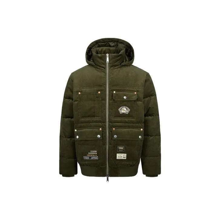 EVISU Down Jackets Men Army Green-0