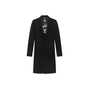 PHILIPP PLEIN Coats Men Black