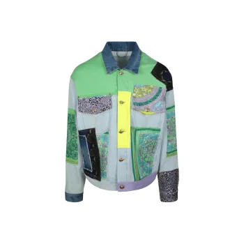 VERSACE Patchwork Denim Jacket