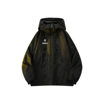 AKIN Water Repellent Water Resistant Windproof Windbreaker Jacket Unisex Red