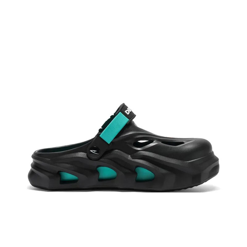 DEERWAY Clogs Men's Black Emerald Green-1
