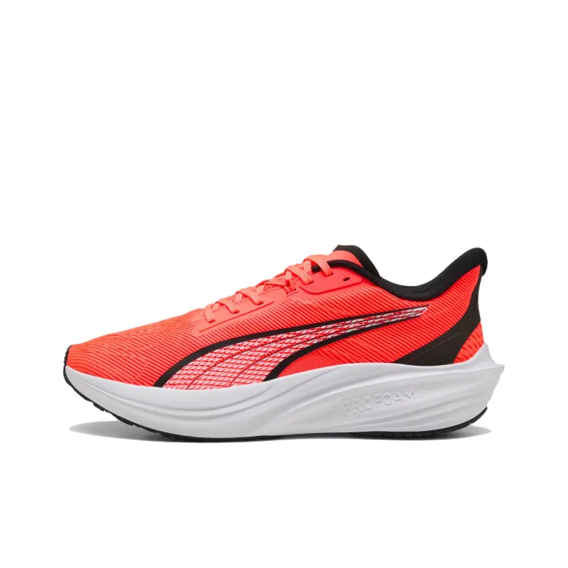 PUMA Darter Pro Anti Slip Wear Resistant Low Top Casual Running Shoes Men's Red Black-0