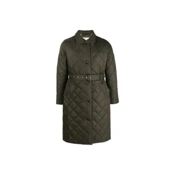 BARBOUR Diamond-quilted Single-breasted Coat