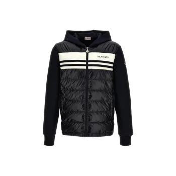 Moncler Panelled Padded Cotton Jacket