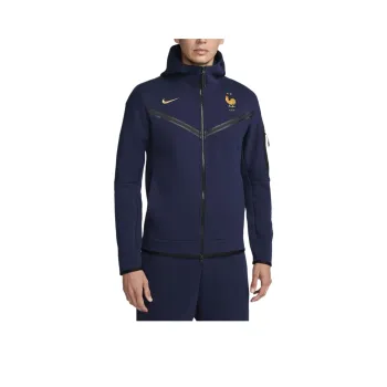 Nike FFF Tech Fleece Windrunner Jackets Coats Men's Black Blue/Club Gold