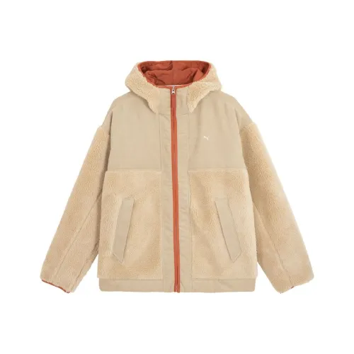 PUMA Mmq Series Velvet Jackets Unisex Roasted Almond