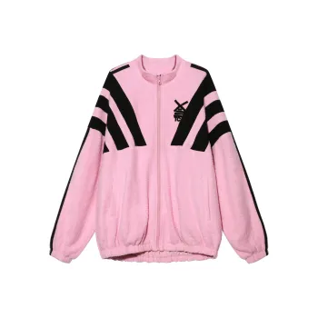 TCH FW23 Velvet feel Coat Unisex Pink