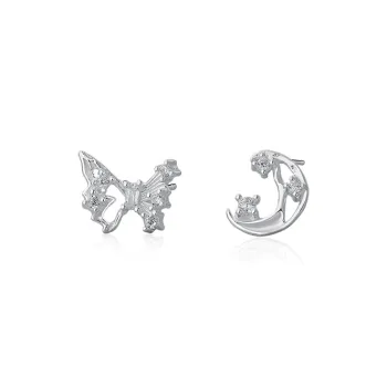 GIFU S999 Fine Silver Stud Earrings Women's