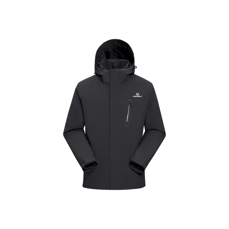 UNIWOLF Water Resistant Windproof Breathable Warm And Rainproof Windbreaker Jacket Unisex-1