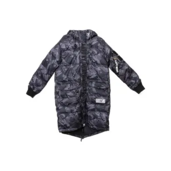 Aape FW22 Puffer Jacket Unisex Camouflage Black Gray