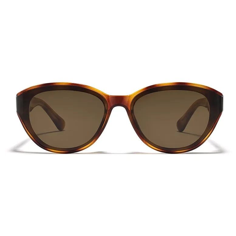 Sagawa TR/Memory Plastic Plate Frame Cat Eye Sunglasses Unisex-1