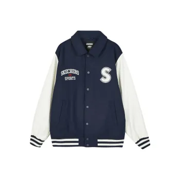 Skechers Puffer Jacket Men's Navy Blue
