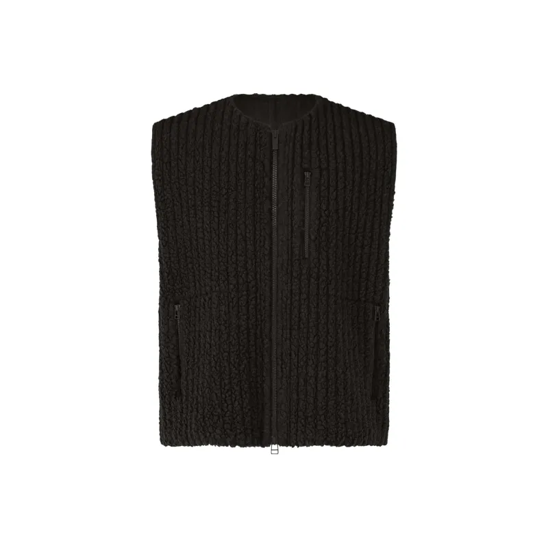 Homme Plissé Issey Miyake Fleece Pleats Vest-0