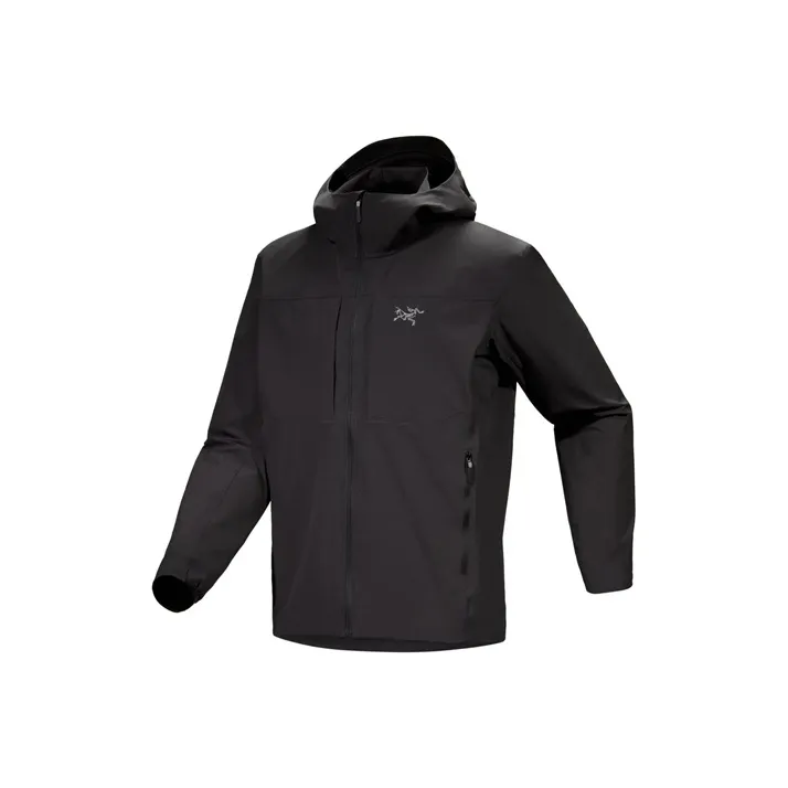 Arcteryx GAMMA Waterproof, Windproof, UV Protection, Breathable, Abrasion Resistant Windbreaker Jacket Men's Black-0