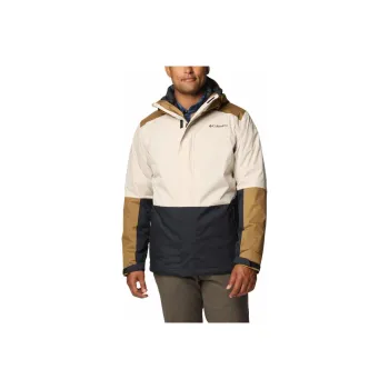 Columbia Point Park Waterproof And Breathable Warm Windbreaker Jacket Men's Beige Brown Black