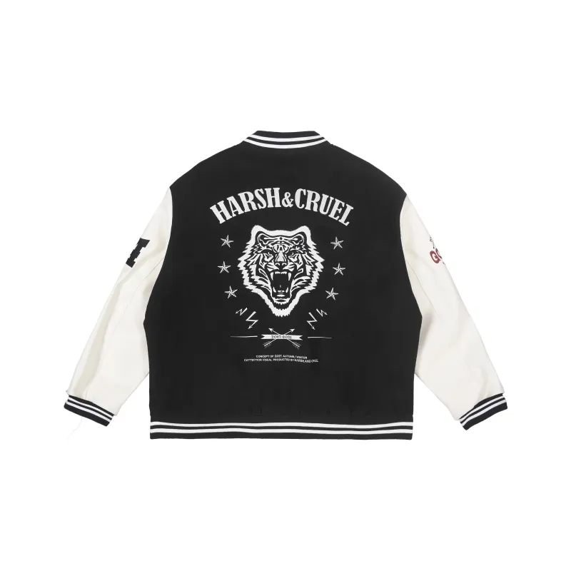 HARSH AND CRUEL Baseball Jacket Unisex-0
