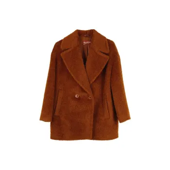 MaxMara Onde Collection Alpaca And Wool Jacket Coats Men's Terracotta