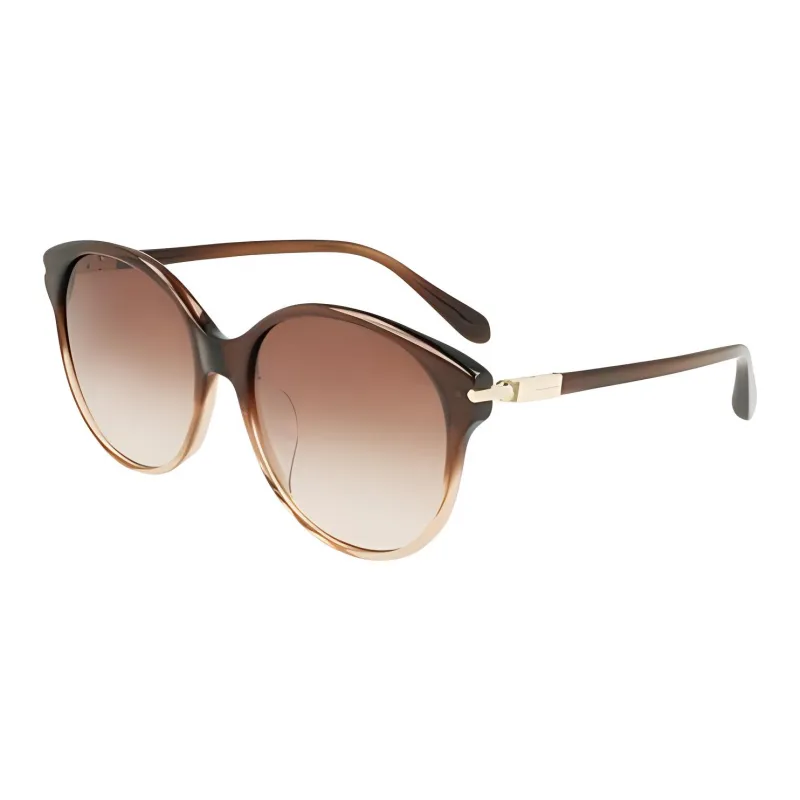 FERRAGAMO Subject To Official Website Round Sunglasses Women's Multicolor-3