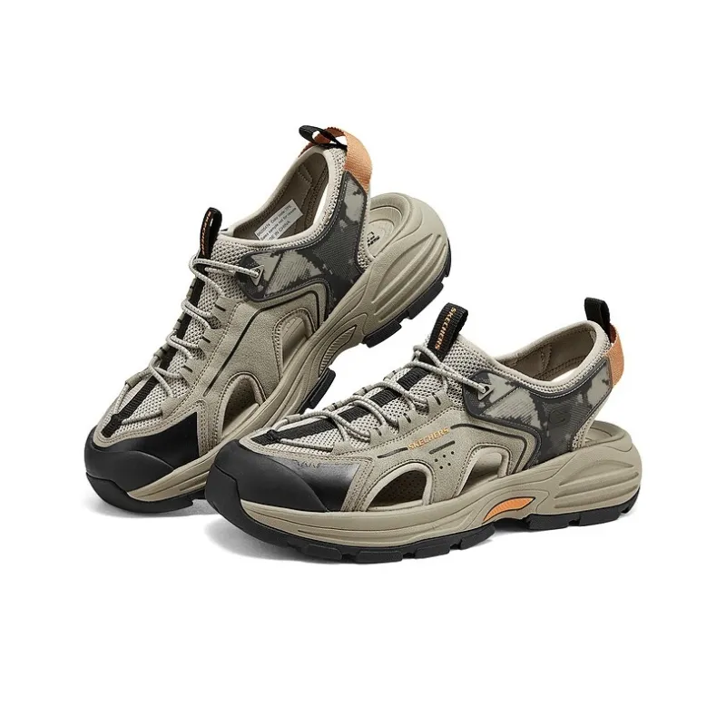 Skechers MENS USA Beach Sandals Men's Taupe-2