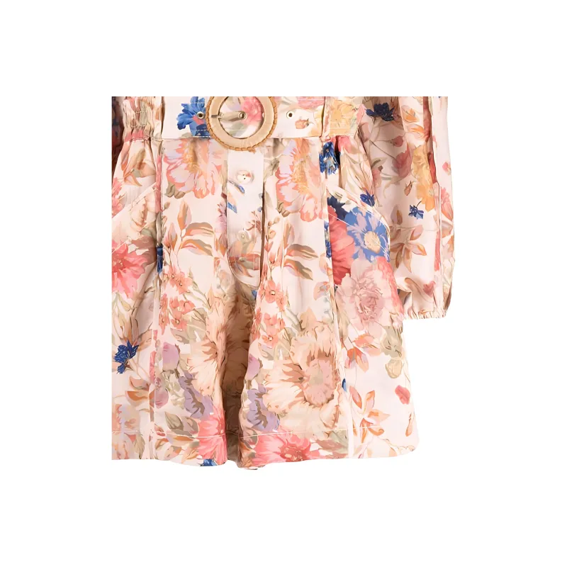 Zimmermann August Floral print Playsuit-4
