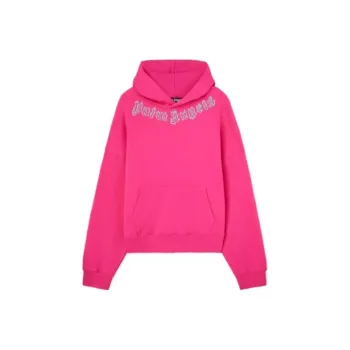 PALM ANGELS Logo Printed Drop Shoulder Hoodie