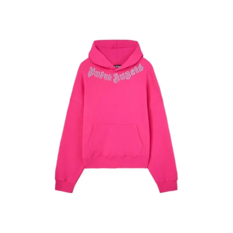PALM ANGELS Neck logo Hoodie-0