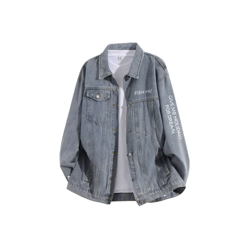 FASTFISH Denim Jacket Unisex Black-7