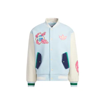 Adidas Originals Baseball Jacket Unisex Snow Crystal Blue