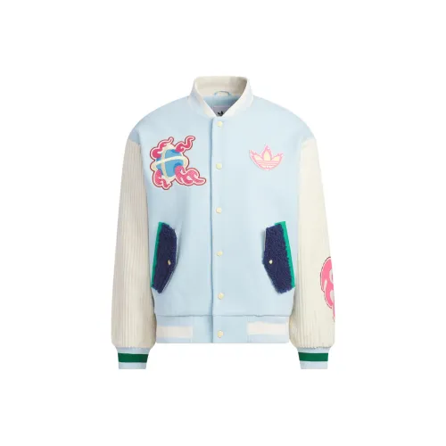 Adidas Originals Baseball Jacket Unisex Snow Crystal Blue