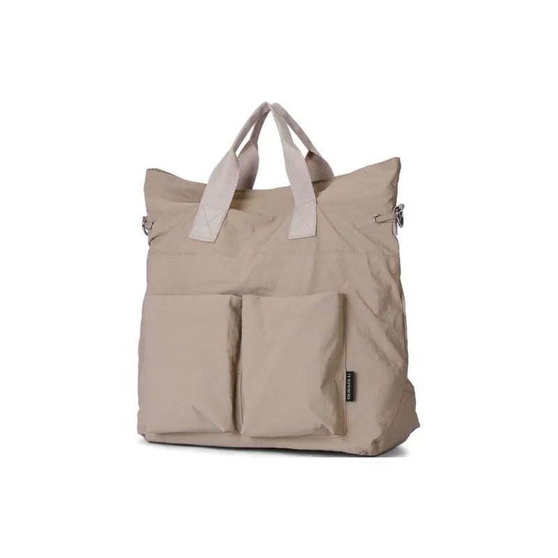 Dubaolu Fabric Tote Shoulder Bag, Crossbody Bag, Handbag Large Size Women's Khaki/Black-2