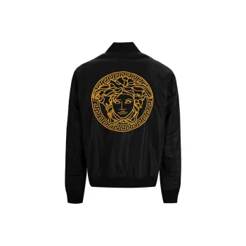 VERSACE Puffer Jacket Men's Black
